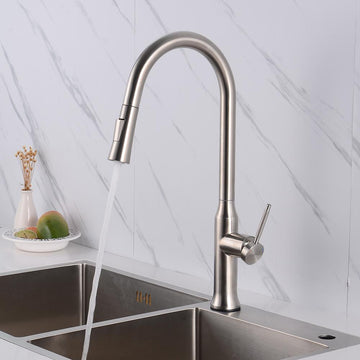 Kitchen Faucet with Sprayer Pull Down Touch Faucet Brushed Nickel Stainless Steel